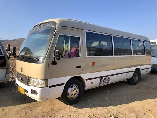 26 Sitze verwendetes TOYOTA-Küstenmotorschiff Mini Bus Passenger Tourism Bus mit elektrischer Tür