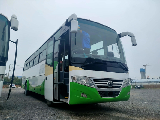 Benutzte Yutong Front Engine Bus Lhd /Rhd Sitze Zk6112d Blattfeder-Suspendierungspassagier Bus-53