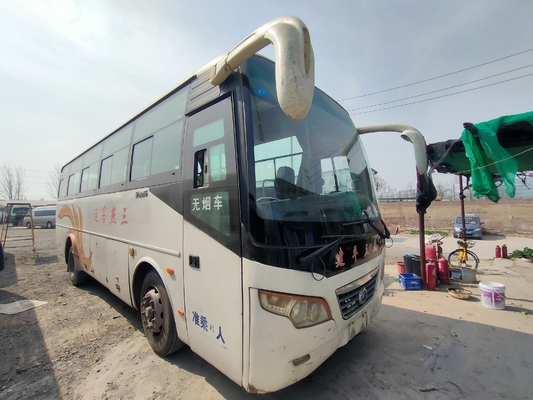 Benutzte Antrieb Trainer-Bus MINI Van 43seater rechte Yutong-Blattfederung mit Klimaanlage