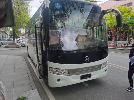 Benutzter Reisebus benutzte goldene Doppeltüren Dragon Buss XML6113J68 49seats Yuchai-Maschine