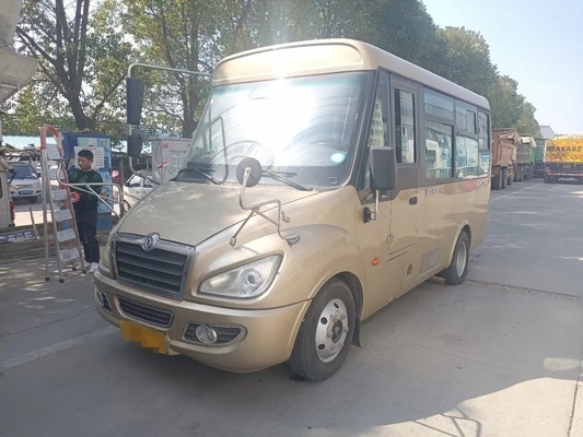 Zweite Hand Mini Van Front Engine Folding Gate Slidng Windows 14 Sitze verwendeter Dongfeng Mini Bus EQ6550