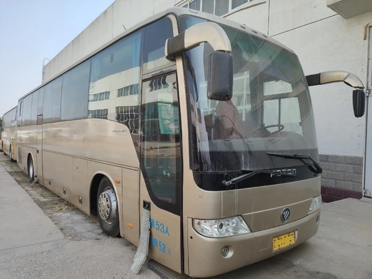 Benutzte Handels- der Bus-Doppeltüren-53 Hand Foton BJ6120 Sitz-Yuchai-Maschinen-330hp zweites