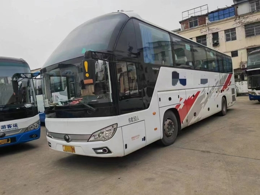 Verwendeter Trainer Bus 12 2 der Windschutzscheiben-mittleren Tür-50 Sitzklimaanlagen-Heckmotor Yutong-Meter Bus-ZK6122