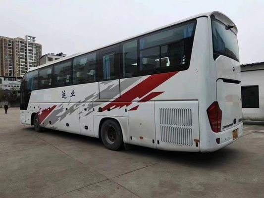 Verwendeter Trainer Bus 12 2 der Windschutzscheiben-mittleren Tür-50 Sitzklimaanlagen-Heckmotor Yutong-Meter Bus-ZK6122