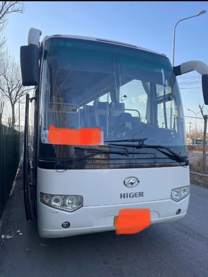 Benutzter Passagier-Bus EURO IV 53 Maschine der Sitzklimaanlagen-330hp 12 der weiße Farb2. Meter Hand-KLQ6129