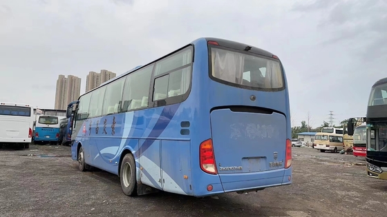 Sitzplan Yuchai-Maschinen-verwendete blaue Farbklimaanlage des zweite Handmicrobus-60 der Sitz2+3 jungen Tong Bus ZK6107