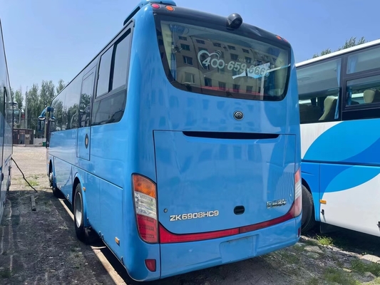 Benutzte 2015-jährige blaue Farbseltene Maschinen-Junge-Zange ZK6908 Bus-und des Zug-39 Sitz-Yuchai-Maschinen-245hp