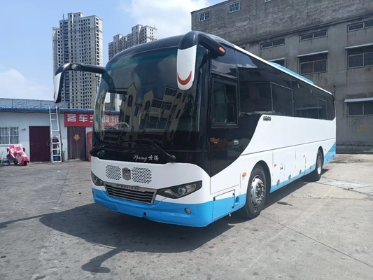 Benutzter Kirchen-Bus Front Engine 6 Blattfeder-45 Sitze der Zylinder-220hp mit Klimaanlage Zhongtong LCK6108D