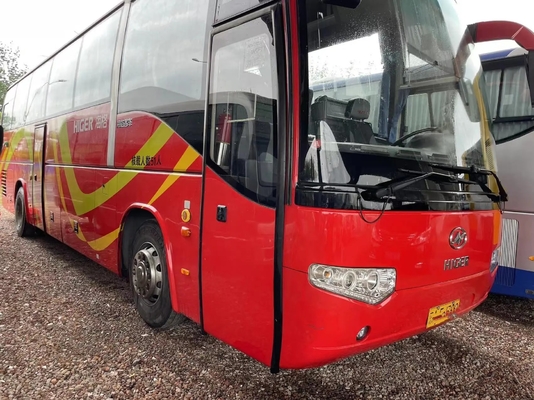 2. Sitzrote Farbe Handzug-Middle Passenger Doors 51 10,5 Meter Yuchai-Maschinen-benutzte höheren Bus KLQ6109
