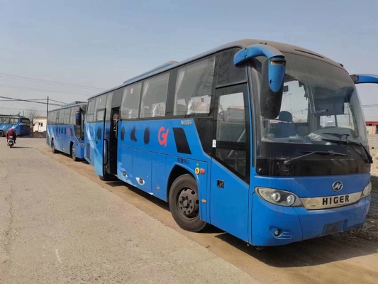 Benutzter Diesel- der Bus-blauer Farbe-59 Sitzplan-2. Hand-Antriebs-höherer Bus KLQ6115 Sitz-Yuchai-Maschinen-280hp 2+3