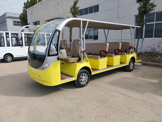 Verwendeter des Durchfahrt-Bus-6-16 Abstand Sitzelektrischer Besichtigungsbus-Bleisäure-wartungsfreier der Batterie-80-100 Kilometer