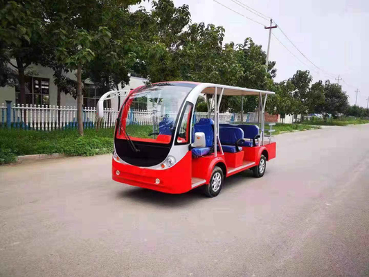 Verwendeter des Durchfahrt-Bus-6-16 Abstand Sitzelektrischer Besichtigungsbus-Bleisäure-wartungsfreier der Batterie-80-100 Kilometer