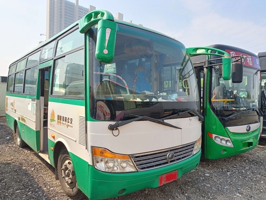 Gebrauchtes Shuttle-Bus 29 Sitzplätze Frontmotor ZK6752D Modell Schiebefenster Blattfeder