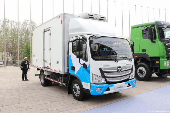 Billiges neues Energiefahrzeug Foton Kühlfahrzeug 18 Kubikmeter Gas-Elektro-Hybrid