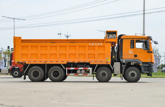 Gebraucht 8*4 Dump Truck zum Verkauf Shacman 430 PS CNG Motor M3000S 11 Meter lang A/C