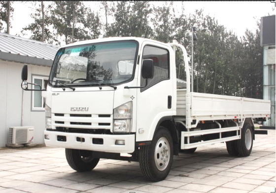 Einreiher Lastwagen Isuzu 10 Tonnen 4×2 Lastwagen 5,5 Meter lange Box Euro 4 Flat Cab