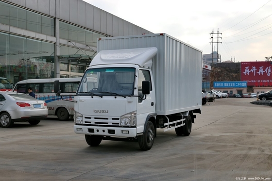 15 Tonnen Lastwagen Euro 4 Isuzu 4×2 Van Lastwagen 6 Reifen Mehrfach-Blattfedern 35 Kubik-Box