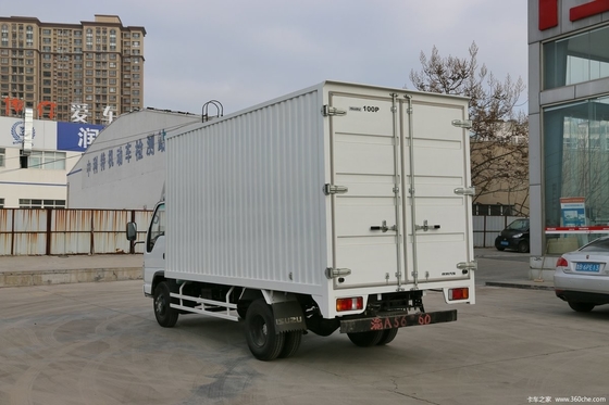 15 Tonnen Lastwagen Euro 4 Isuzu 4×2 Van Lastwagen 6 Reifen Mehrfach-Blattfedern 35 Kubik-Box