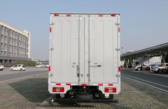 Gebrauchtes Leichtfrachtfahrzeug JAC 4,2 Meter Lieferwagen Box Doppeltür Einzelreihekabine mit Schlafraum