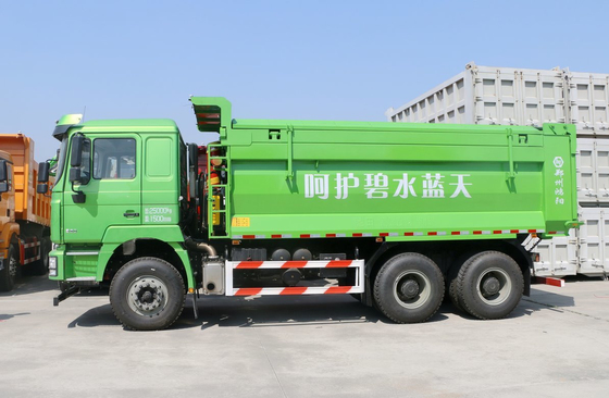6*4 Dump Truck 30 Tonnen Neue Energie Brennstoff LNG Shacman F3000 Einzelschläfer 10 Räder 380 PS