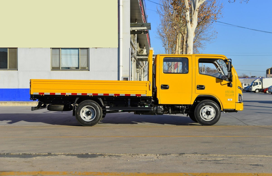 5 Tonnen Box Truck 2 Reihen Kabine 2 + 3 Sitzplätze Flachbett Box mit 3,2 Metern Yunei Motor 116 PS