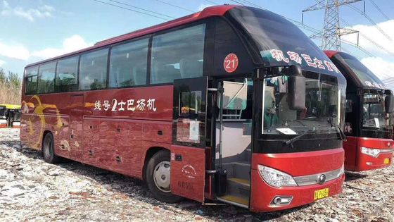 247kw Sitze 2015-jähriges verwendetes Yutong des Dieselöl-50 transportiert Stahlfahrgestelle des Yuchai-Maschinen-niedriges Kilometer-Euro-III mit Wechselstrom
