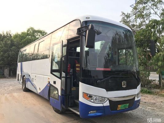 Öl-elektrischer hybrider Doppeltüren-Ledersitz benutzter Zug Bus Zhongtong LCK6101 47Seats Elektro-Mobil WP-Maschinen-155kw