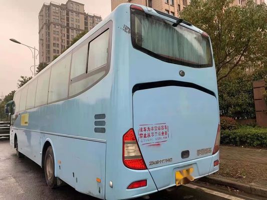 Verwendeter Trainer Bus Yutong Brand, das ZK6117 65 verwendeten Passagier Yuchai-Heckmotor-120km/H einzelne Tür setzt, transportiert linke Steuerung