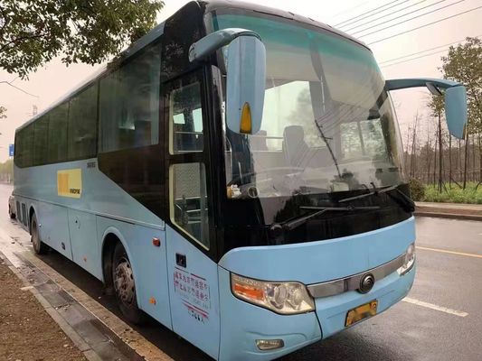 Verwendeter Trainer Bus Yutong Brand, das ZK6117 65 verwendeten Passagier Yuchai-Heckmotor-120km/H einzelne Tür setzt, transportiert linke Steuerung