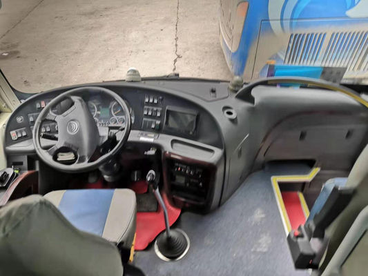 Verwendetes Yutong transportiert Fahrgestelle-einzelne Tür benutzten Passagier-Bus der Sitzzk6858 35 Stahl
