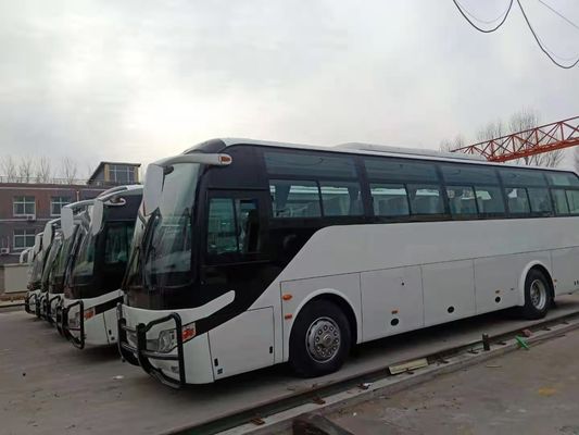 2012-jähriges verwendetes Dieselyutong transportiert 51 weiße Farbe der Sitzzk6110 mit Stoßdämpfer
