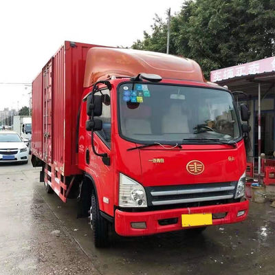 Benutzte Hand FAW Van Cargo Truck 140HP 5.2M Big Capacity 4x2 zweites 2018-jährig