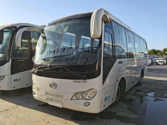 Verwendeter Trainer Bus, das XMQ6771 30 Cummins-Heckmotor 132kw setzt, ließ Steuerungsbenutzten Kinglong-Bus