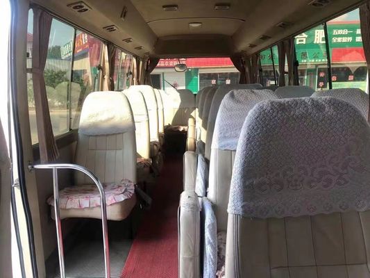 Benutzte Sitze Mini Bus Toyota Coasters 15B Maschinen-23/29 benutzt Passagier-Bus-niedriger Kilometer