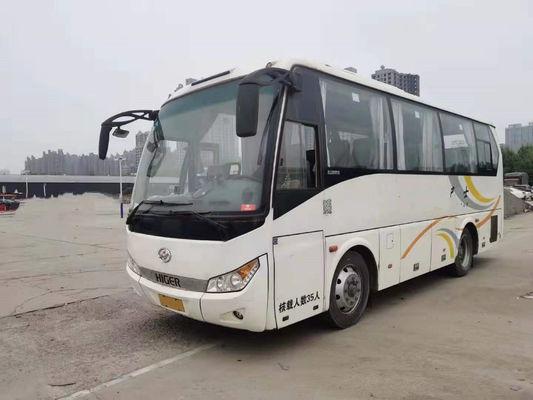 Benutzter höherer Bus KLQ6808 35 setzt Yuchai-Heckmotor 140kw verwendete niedrigen Kilometer Trainer-Bus Steel Chassiss