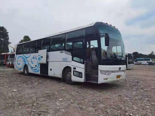 Benutzter Yutong-Bus ZK6122 49 setzt Stahlfahrgestelle-Doppeltüren benutzte Heckmotor des Passagier-Bus-links-Hand-Antriebs-WP.10