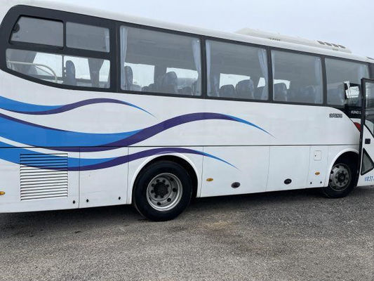 Benutzter Kinglong-Bus XMQ6859 37 setzt Stahlfahrgestelle-einzelnes Tür Yuchia-Heckmotor-Euro-III benutzten Reisebus
