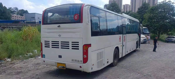 Verwendeter Trainer Bus Model KLQ6129 verwendete höhere Sitzgute Passagier-Bus-Doppeltüren-Stahlfahrgestelle-niedrigen Kilometer des Bus-53