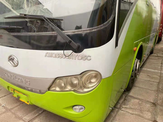 Benutzter Kinglong-Bus XMQ6900 benutzte des Reisebus-39 Fahrgestelle-linke Steuerung Sitz-Yuchai-Maschinen-180kw Stahldes euro-III