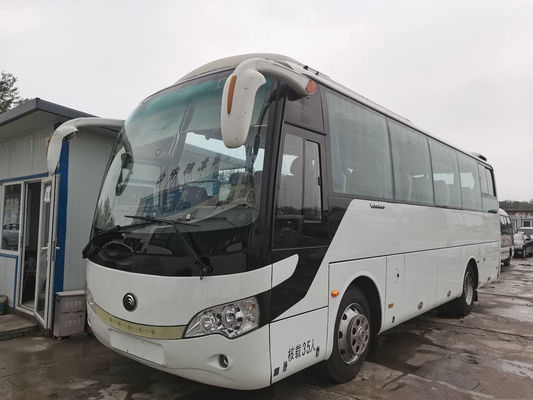 Sitze YUTONG-Bus-35 übergeben an zweiter Stelle Zug-Used Bus Export benutzten Zug Bus des Dieselkraftstoff-ZK6107