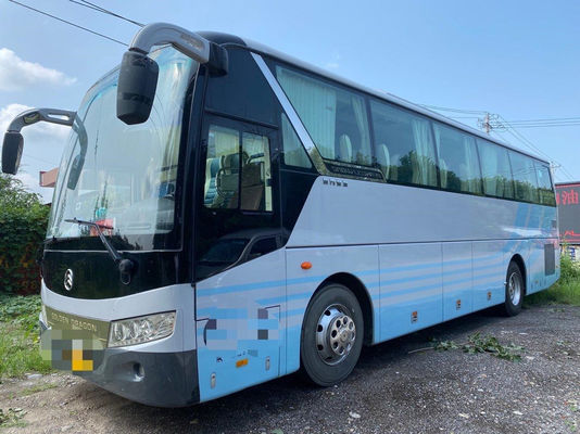 Benutzter Luxustouristenbus goldener manueller Getriebe-Dieselheckmotor Lhd Dragon Buss 45seats