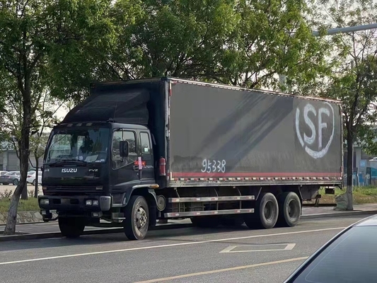ISUZU Cargo Truck Second Hands Länge des kastenähnlicher LKW-schnelle Getriebe-9.6m