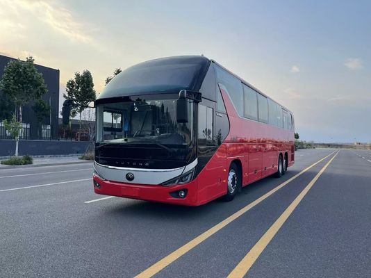 Qualität  Luxury Bus Coach Yutong 56 Seats Model ZK6137 Double Rear Axle 2021 Year Airbag Suspension Fabrik
