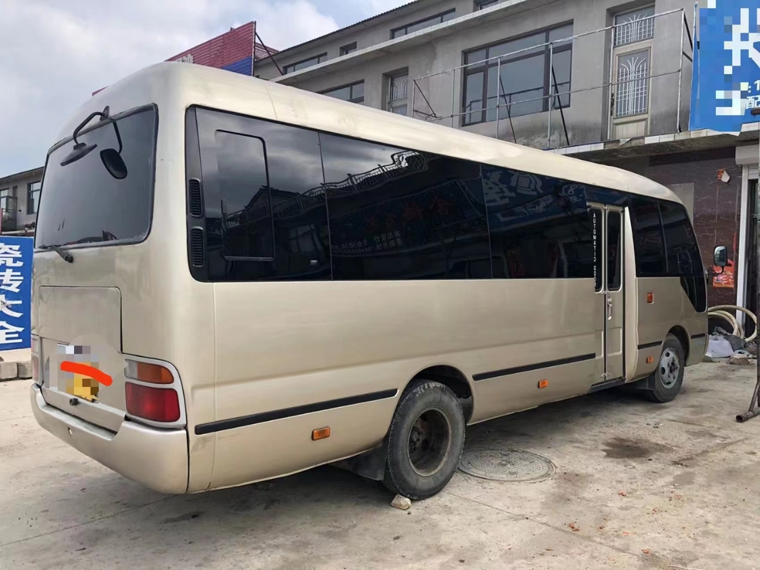 Toyota Mini Used Coaster Bus With verließ Beifahrertür 23 Sitze 1Hz Dieselmotor