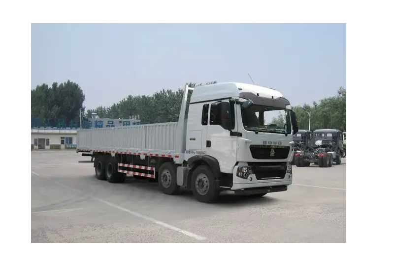 2 des Packwagen-Fracht-LKW-Euro-II Howo leistungsfähiger Doppelt-Zaun Trailers Truck Fracht-des LKW-420hp
