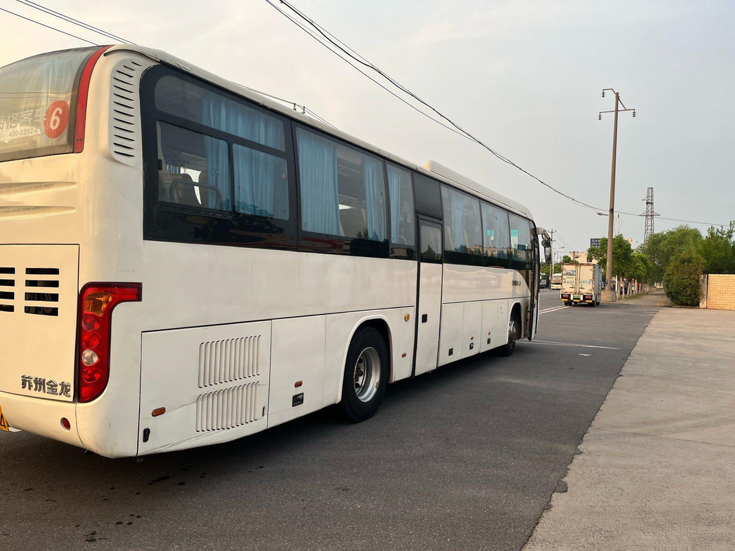 Luft-Suspendierungs-höhere Marke benutzte Trainer-Bus 53 Dieselmotor KLQ6129 der Sitzer-Doppeltüren-Wp.7