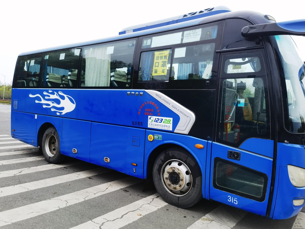 Goldener Passagier-Bus-30-Sitze- Abdeckung Dragon Buss XML6807 verwendete Bus-Transport Urbain