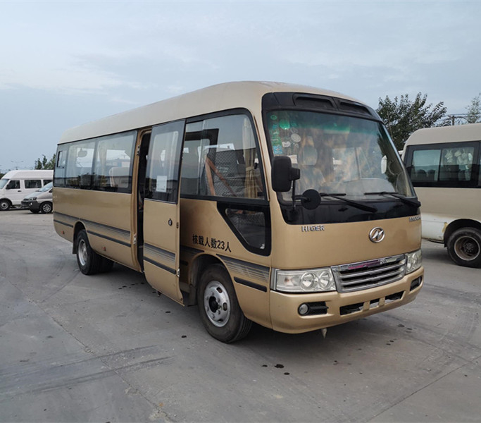 23 Sitz2014-jähriges verwendetes höheres Küstenmotorschiff Mini Bus KLQ6702E4 mit Maschinen-linker Handsteuerung