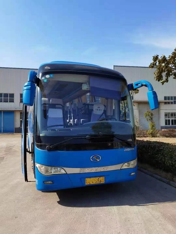 Trainer-Bus XMQ6117y 52seater Kinglong Marke benutzte linke Steuerung zurück Maschinen-180kw