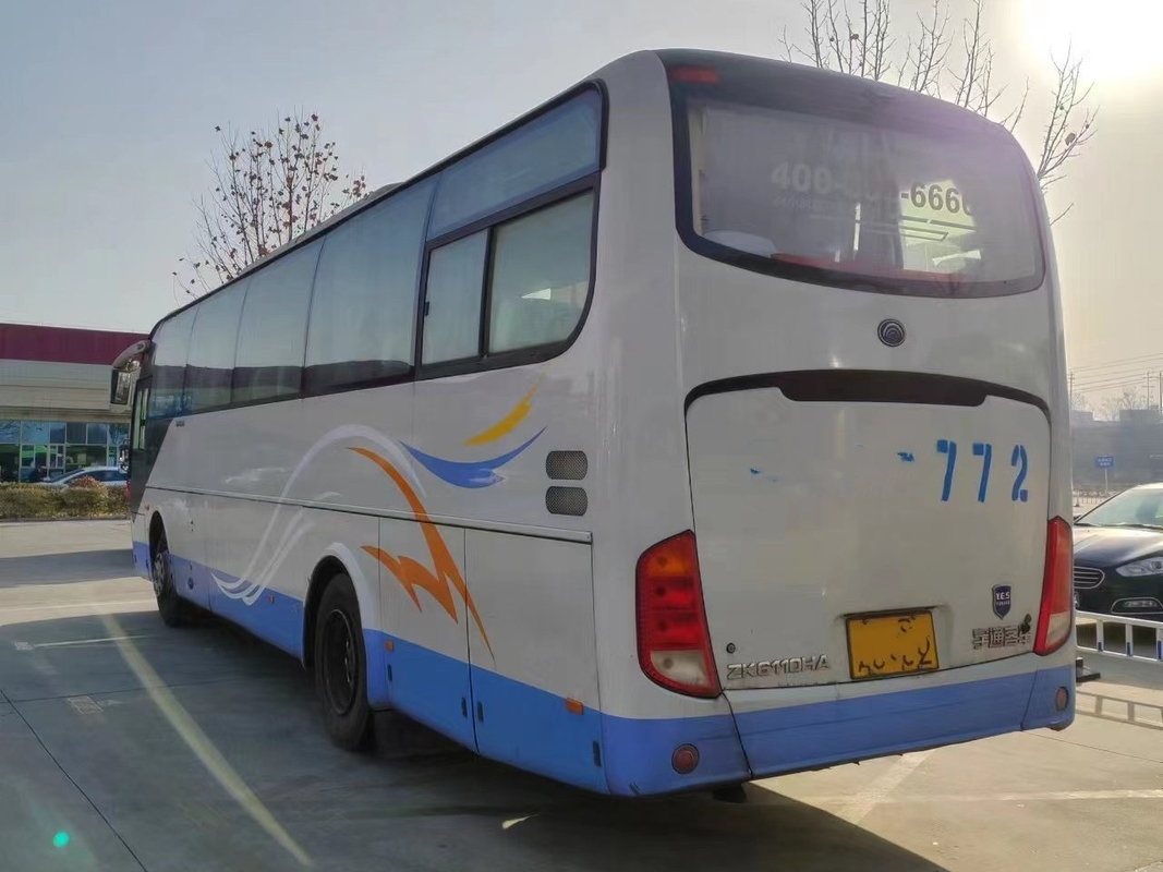 Benutzte Dieselbusse berichtigen Rückseite Steeing-Bus Yutong Zk6110 2+3layout 62seats Yuchai-Maschinen-Bus